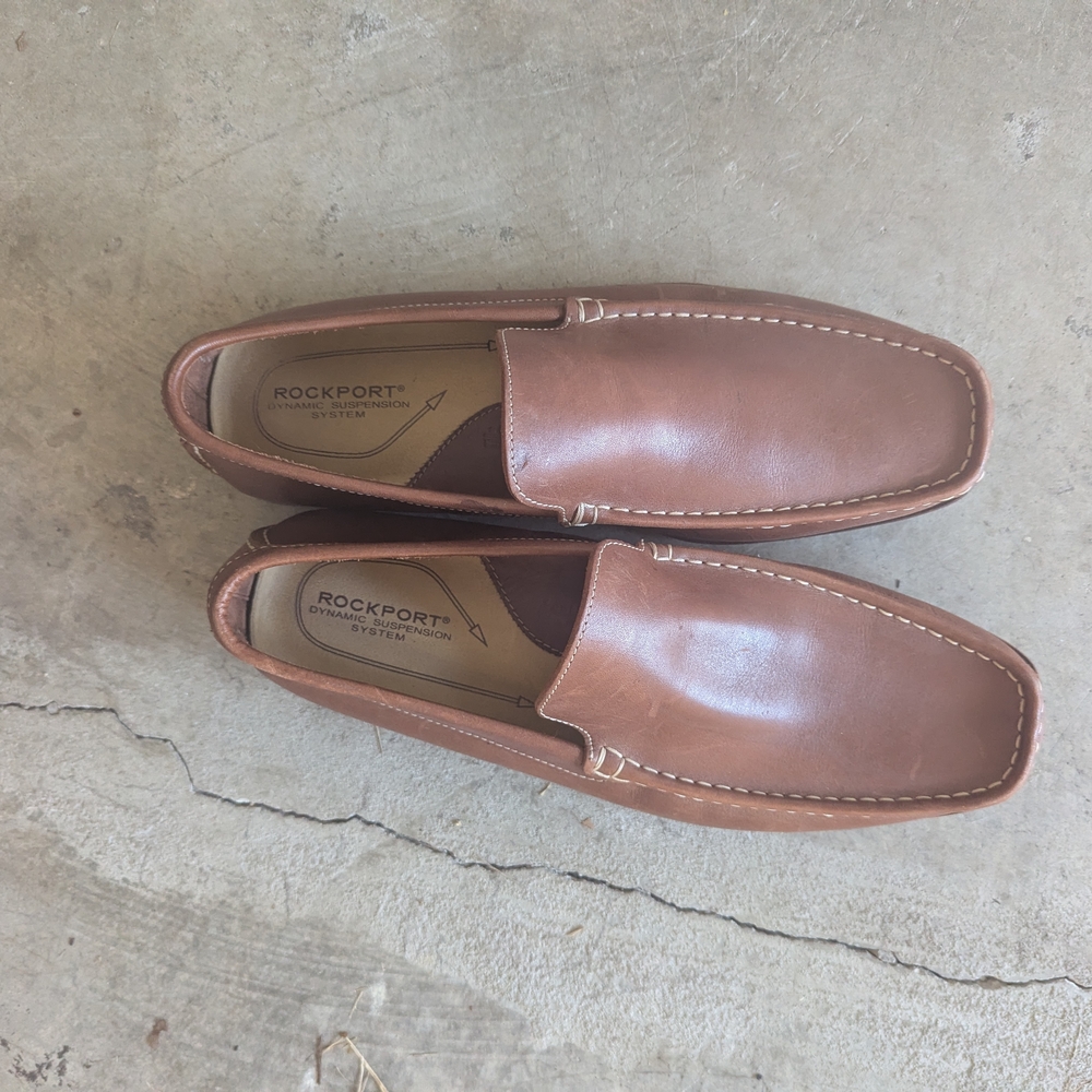 Rockport Men's Tan Slip-On Loafers